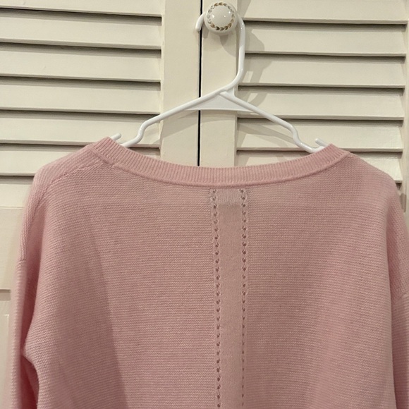 Pure Pink Women's Cashmere Sweater - Picture 10 of 13
